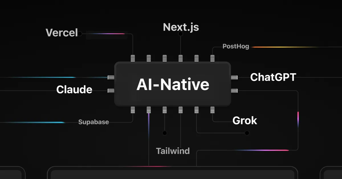 A stack of frontend frameworks weighed against AI coding agents, with Next.js and React at the foundation