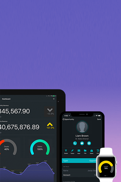 Gro CRM customer management interface featuring minimalist design principles and intuitive workflow for Apple business users worldwide