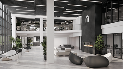 Norhart complete design system integration featuring Justin Bartak's holistic approach to building design, branding, and environmental experience creation