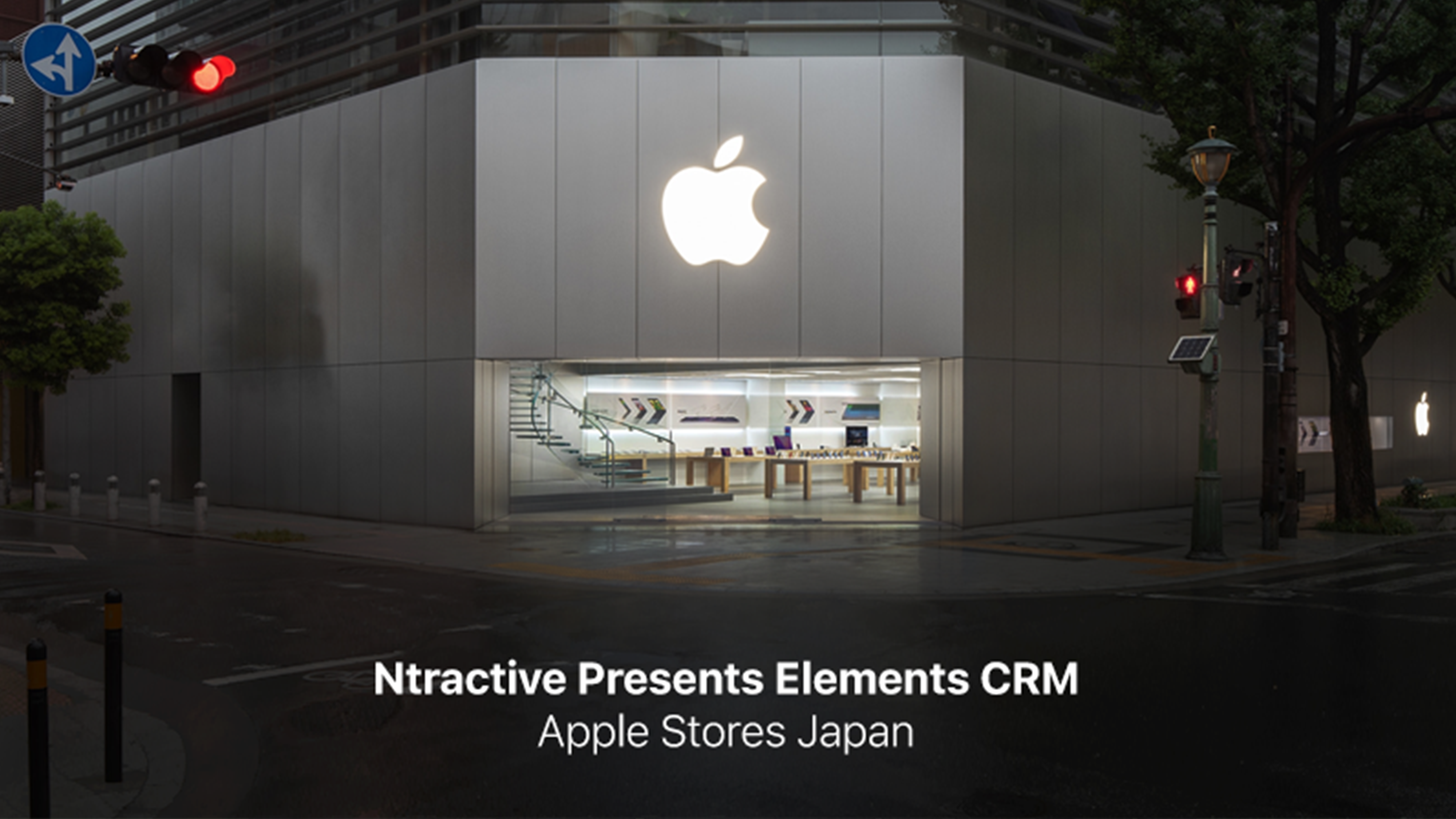 Ntractive Elements CRM product marketing campaign featuring Apple partnership collaboration and joint go-to-market strategy for business software